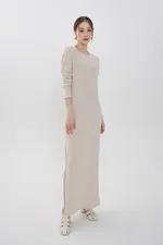Платье-лапша макси Alexandra Talalay KD008 молочное