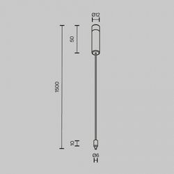Основание на штанге Maytoni Accessories for system Axity CA009PM-BS