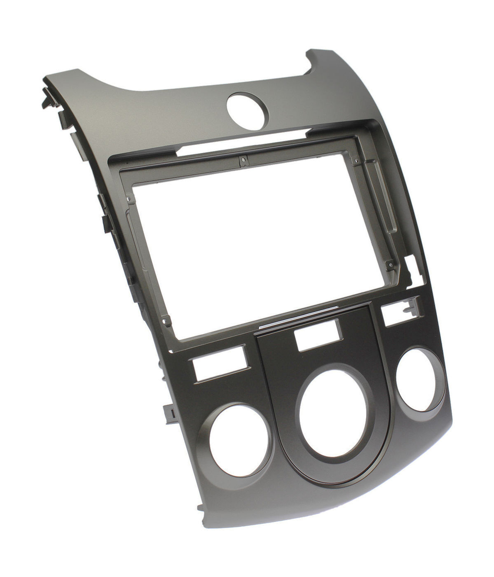 Комплект рамки с разъёмами 9" KIA Cerato 2008-2013 кондей (серебро) - Car-Smart 7093CNS