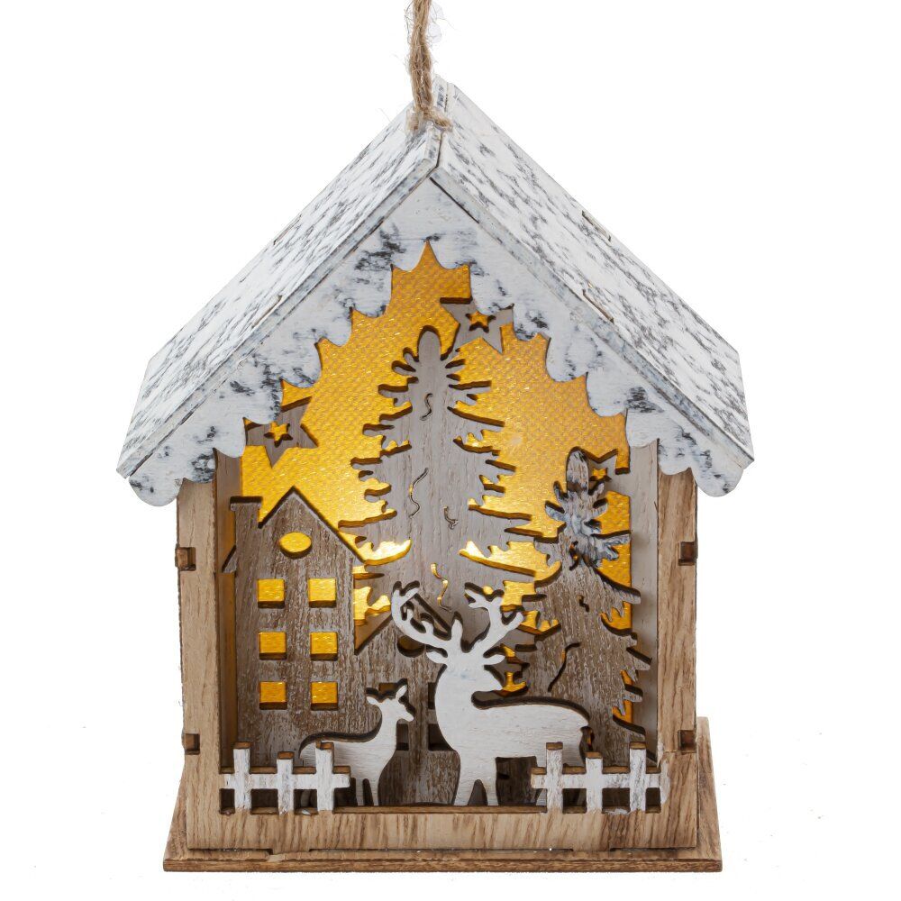 GAEM Изделие декоративное с подсветкой "Домик" (LR54Х3), L10 W5 H12,5 см, 3в.