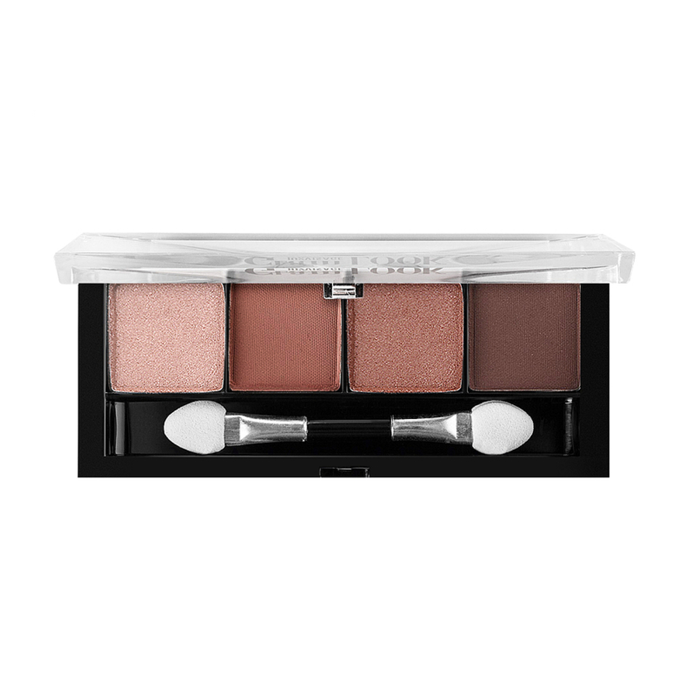 LuxVisage Тени для век Glam Look 4-х цветные тон 7 Розовая Медь
