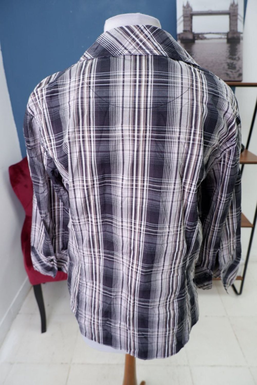 Рубашка Cecil в клетку 48 размер