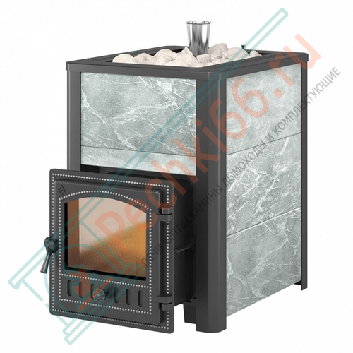 Чугунная печь для бани Эверест 24 Легкий пар (280) Талькохлорит,S-20 (Everest) в Кирове