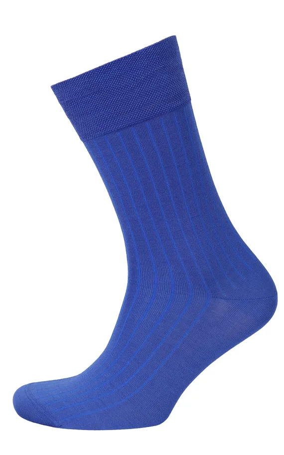 Мужские носки Premium "в рубчик" Синий