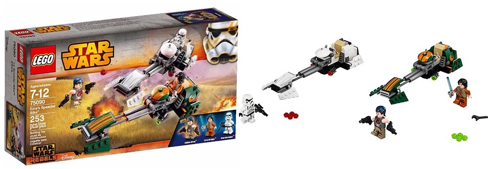 LEGO Star Wars: Скоростной спидер Эзры 75090 — Rebels: Ezra's Speeder Bike — Лего Звёздные войны Стар ворз Повстанцы