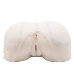 Мастурбатор-попка с двойной вибрацией и двумя входами (Цвет: телесный)