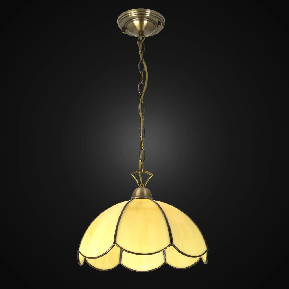 Citilux Познань CL443111 Подвесной светильник витражный Бронза