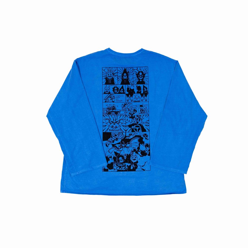 Купить Лонгслив Out Block Demon Comics синий Лонгслив Out Block Demon Comics синий