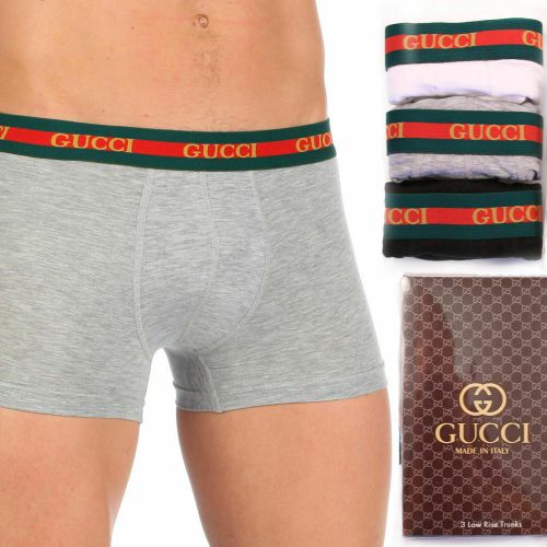 Мужские трусы боксеры, набор 3 шт, Gucci