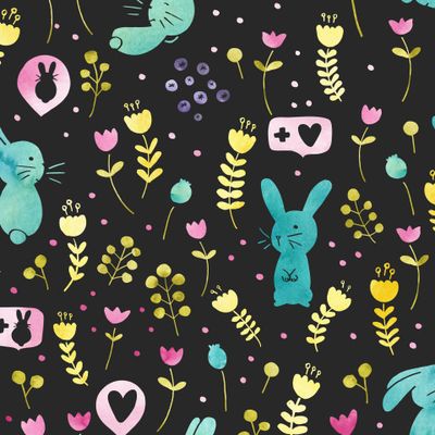 Акварельные кролики