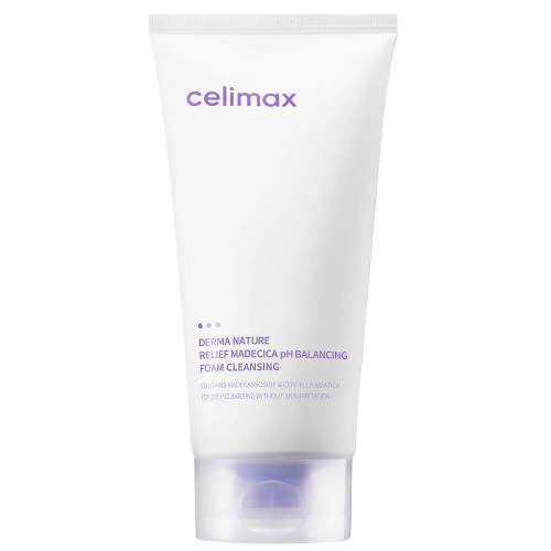 Celimax Derma Nature Relief Madecica pH Balancing Foam Cleansing нежная успокаивающая пенка для умывания