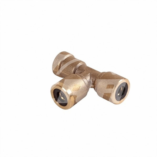 Соединитель трубки ПВХ,полиамид d6мм тройник латунь (KRAL)