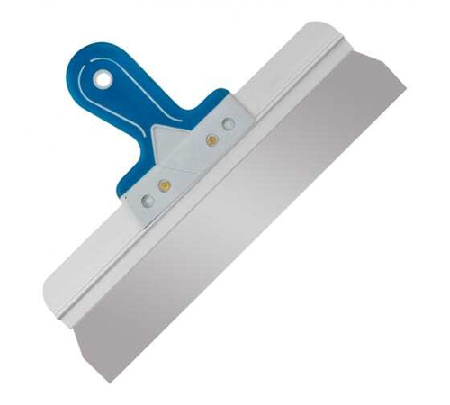 Шпатель фасадный прямой нерж.сталь 0,6мм литая рукоятка 350мм 12-9-035