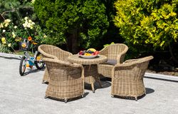 "Равенна" кресло детское плетеное, цвет соломенный