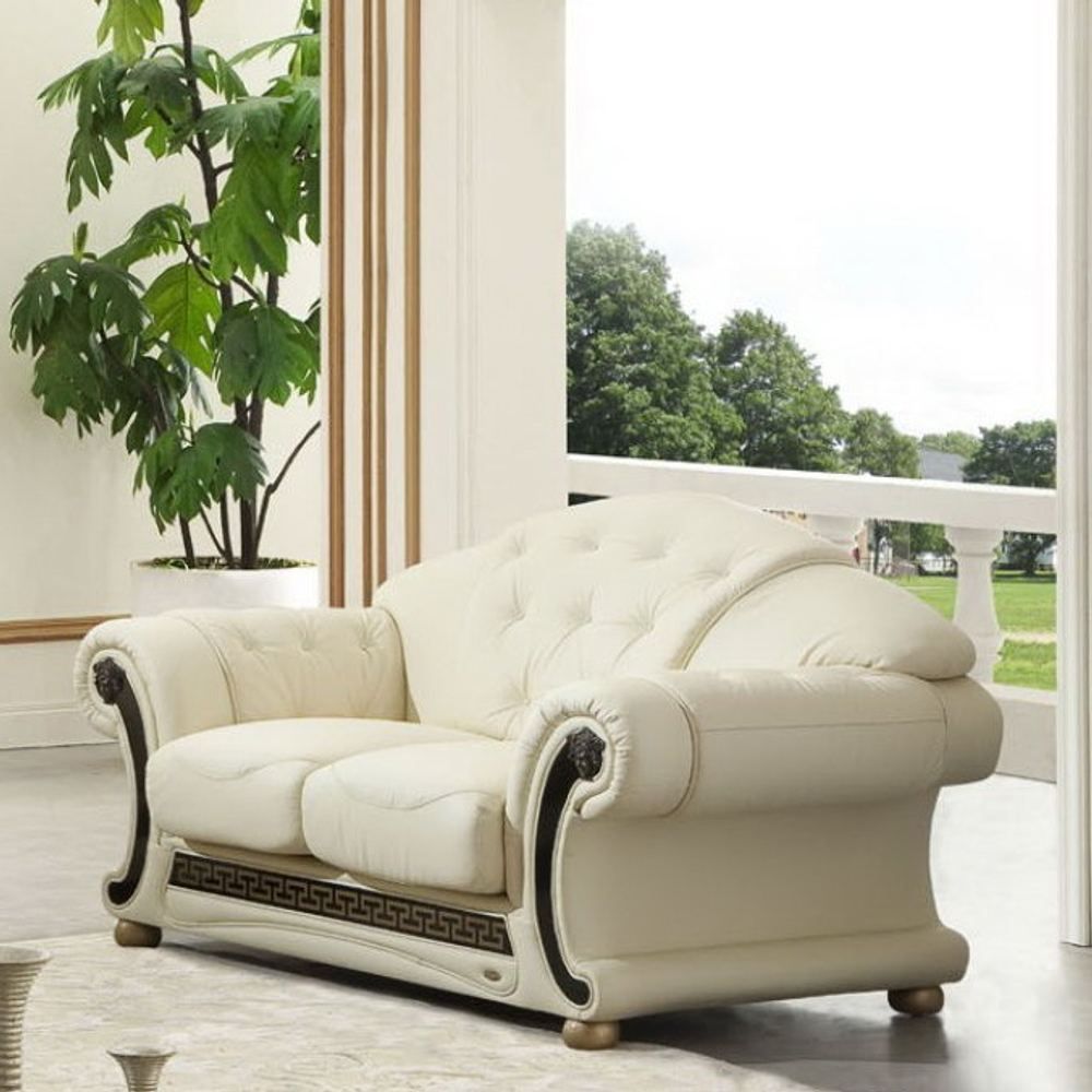 Диван 2-х местный Versace лавсит белый