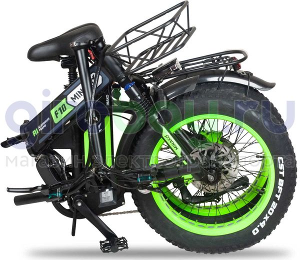 Электровелосипед Minako F10 Pro 2025 года (48V/20Ah) - Салатовый обод