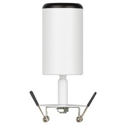 Светильник встраиваемый алюминиевый ЭРА KL106 WH/BK под лампу MR16 GU10 белый/черный матовый