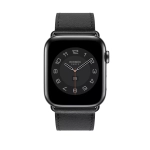 Apple Watch Series 8 Hermes 45mm, черный корпус, классический кожаный черный ремешок