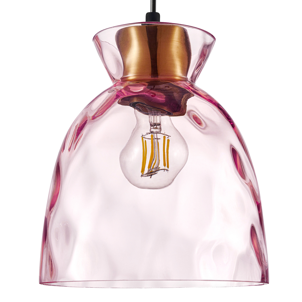 806112 Подвес NUBELLA 1х12W (led) E27 ЧЕРНЫЙ/БРОНЗА/РОЗОВЫЙ