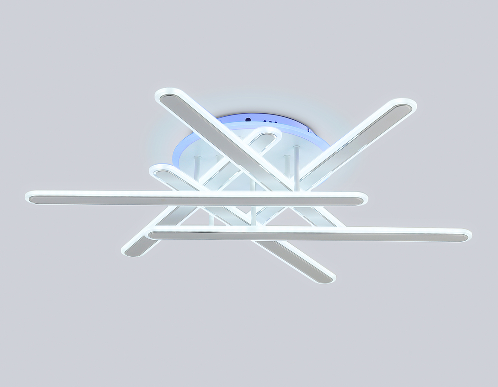 FA8907 WH/CH белый/хром 135W 3000K-6400K+RGB 800*770*160 (ПДУ РАДИО 2.4G)