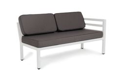 "Глория" модуль диванный левый, каркас из алюминия