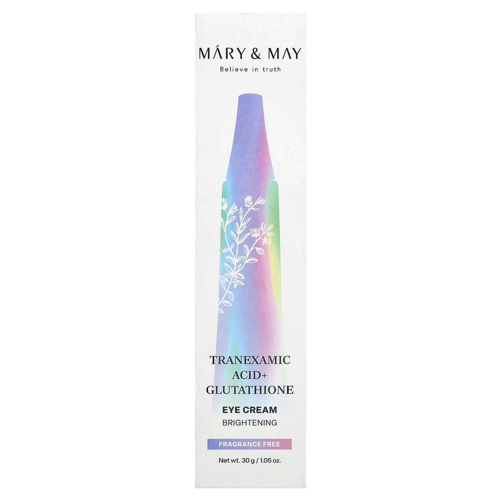 Mary & May, Крем для кожи вокруг глаз с транексамовой кислотой и глутатионом, 30 г (1,05 унции)
