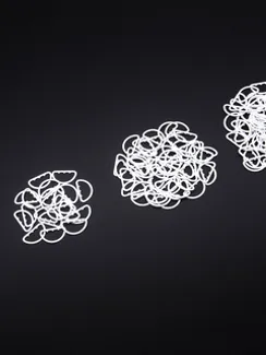 Полукольцо Arta-F,  20 мм, металл, белый 001