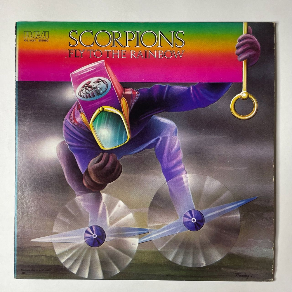 Винтажная виниловая пластинка LP Scorpions Fly To The Rainbow (USA 1974)