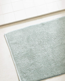 ZARA HOME КОВРИК ДЛЯ ВАННОЙ ИЗ ОРГАНИЧЕСКОГО ХЛОПКА, ЗЕЛЕНЫЙ С СИНЕВОЙ