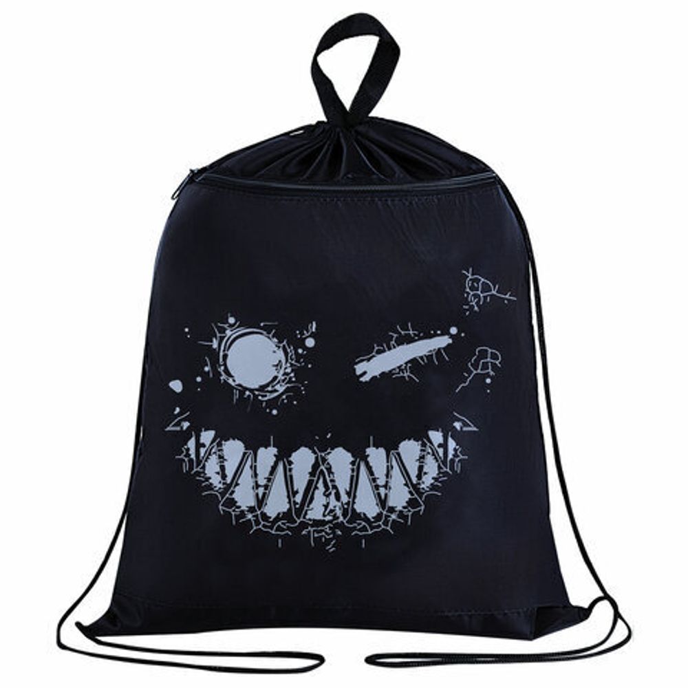 Мешок для обуви BRAUBERG, с петлёй, карман на молнии, 47х37 см, "Don't be afraid", 271609