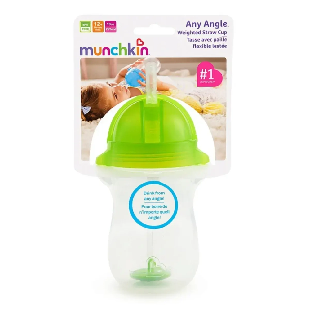 Munchkin поильник Click Lock Any Angle 12+ 280 мл зеленый 11142