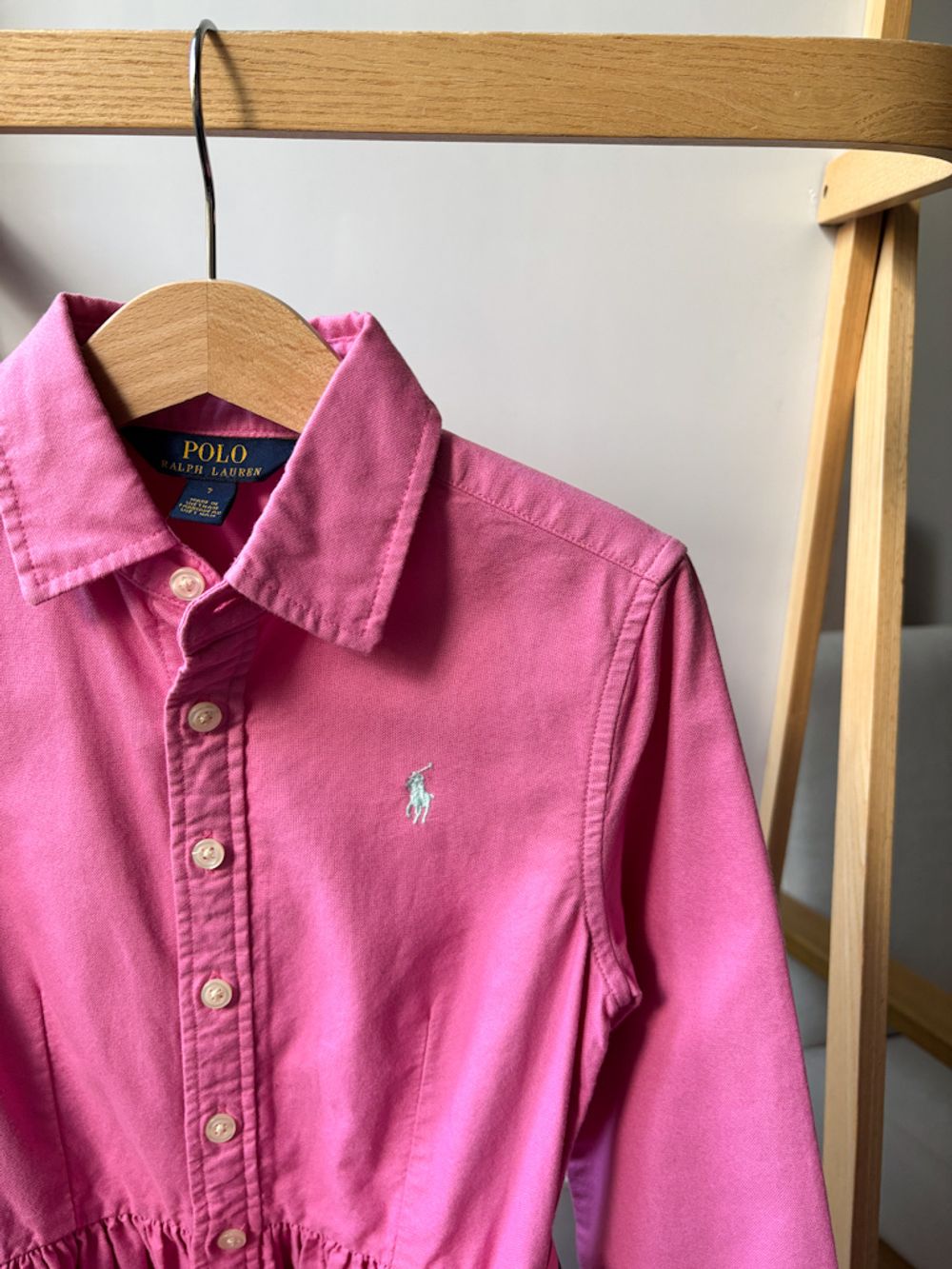 Хлопковое платье-рубашка Polo Ralph Lauren, 122