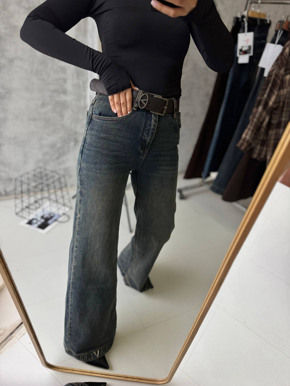 Брюки джинсовые жен. 73277 син.