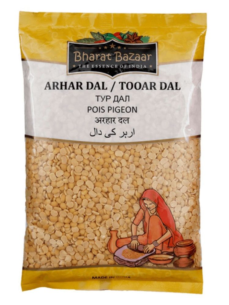 Bharat Bazaar Tooar Dal Чечевица желтая 500 г