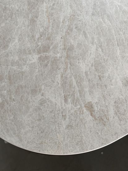 Стол ASTRID 200 TL-102 Бежевый мрамор, испанская керамика / Шоколадное золото каркас