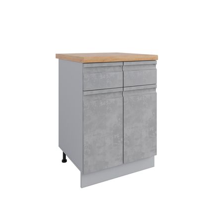 Кухня Модуль С2Я 600 Скала Бетон светлый