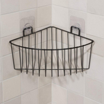 Корзина подвесная угловая для ванной "Black", 18*18*9,5см, до 4кг