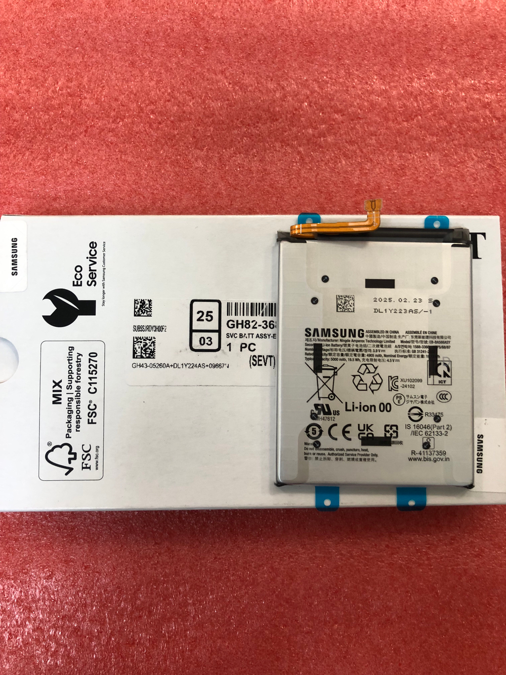 Аккумулятор для Samsung A566 Galaxy A56 5G (EB-BA566ASY) Оригинал Сервисный