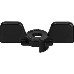 Ручка для шарового крана STOUT 1/2"-3/4" бабочка чёрная 32859