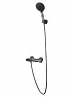 Смеситель для душа с встроенным изливом WONZON & WOGHAND MUSE Corno, Темный графит (WW-A30902-BGG)