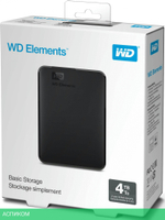 Внешний накопитель WD Elements Portable 5ТБ (WDBU6Y0050BBK-WESN)