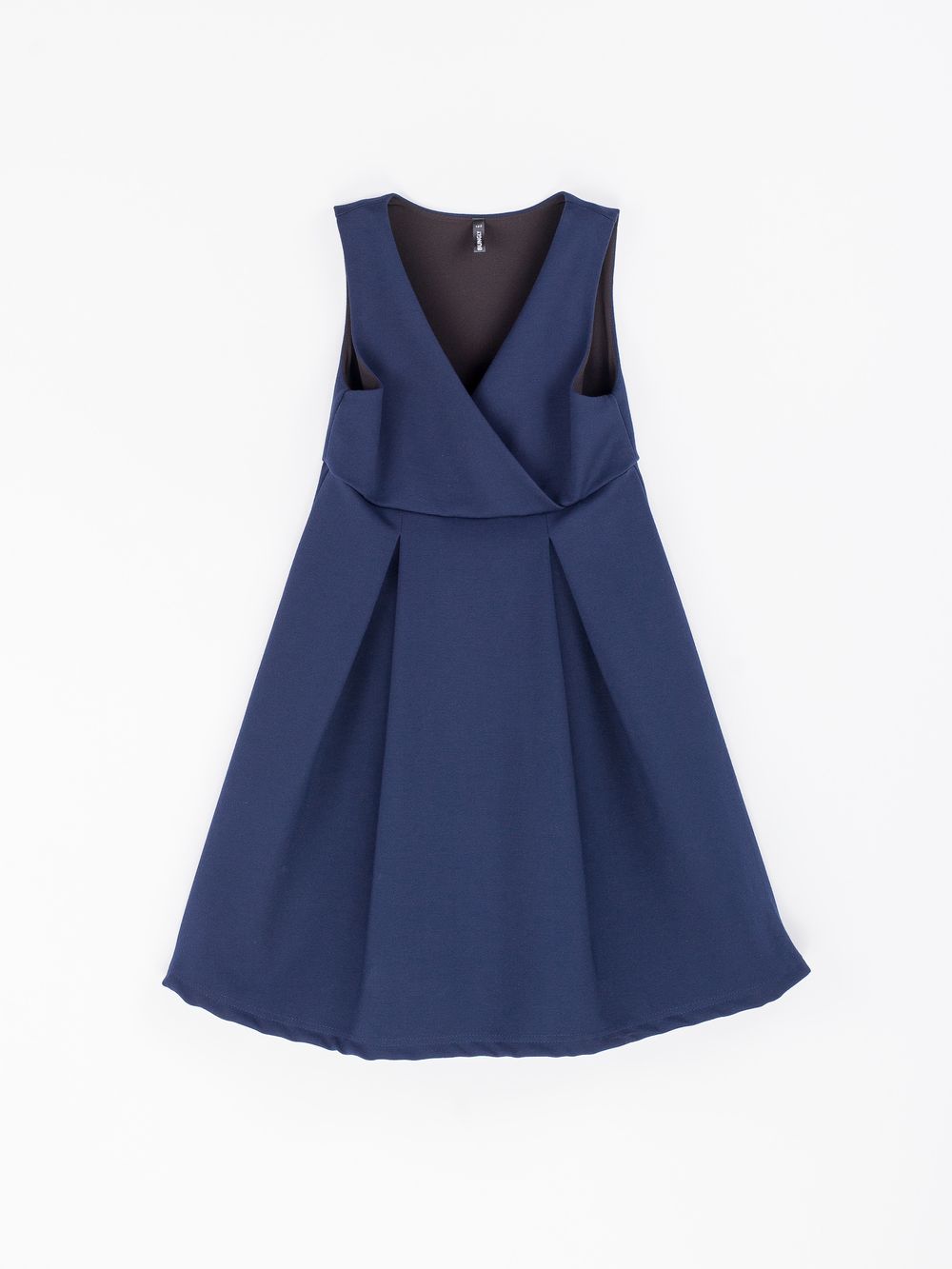 Сарафан приталенный "Синий" 7+