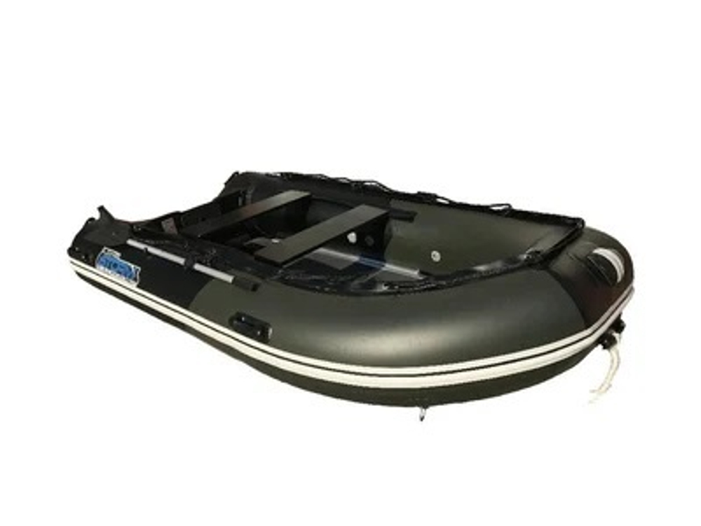 Лодка ПВХ STORMLINE Flexiteek 380 (черно-зеленая/красно-черная)