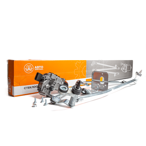 Привод стеклоочистителя, ГАЗ, в сборе с трапецией, 12 В