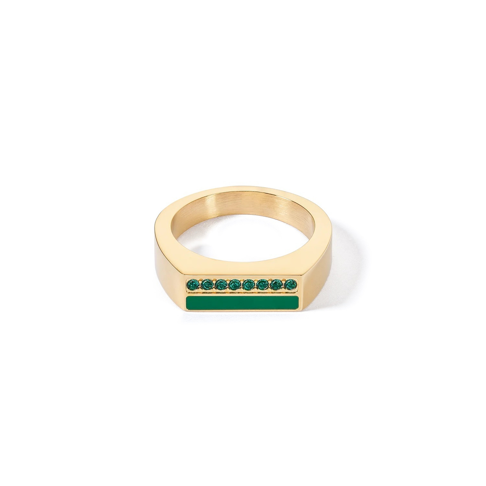 Кольцо Coeur de Lion Dark Green-Gold 0133/40-0549 60