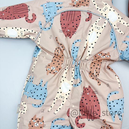 Комбинезон зимний "Цветные коты"