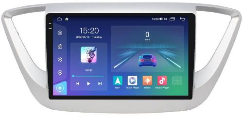 Магнитола для Hyundai Solaris 2 2017-2022, Solaris HS 2024+ - Parafar PF766U2K на Android 13, Быстрая, QLED+2K, CarPlay, 4G SIM-слот