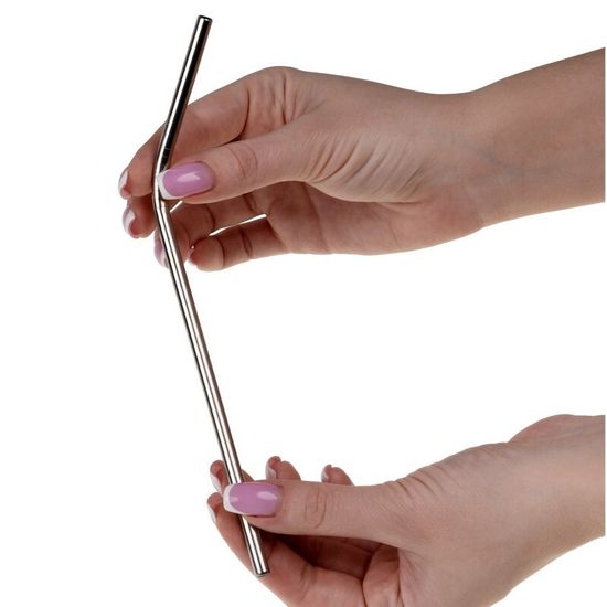 Трубочка металлическая изогнутая