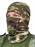 Флисовая шапка и бафф 5.11 мультикам