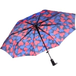 Зонт женский полуавтомат «Ultramarine- Влюбленность», микс 6 цветов, 8 спиц, d-100см, длина в слож. виде 28см, голубые цветы